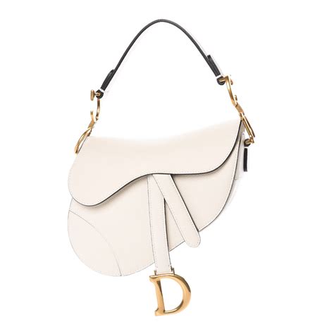 white dior saddlebag|genuine Dior saddle bag.